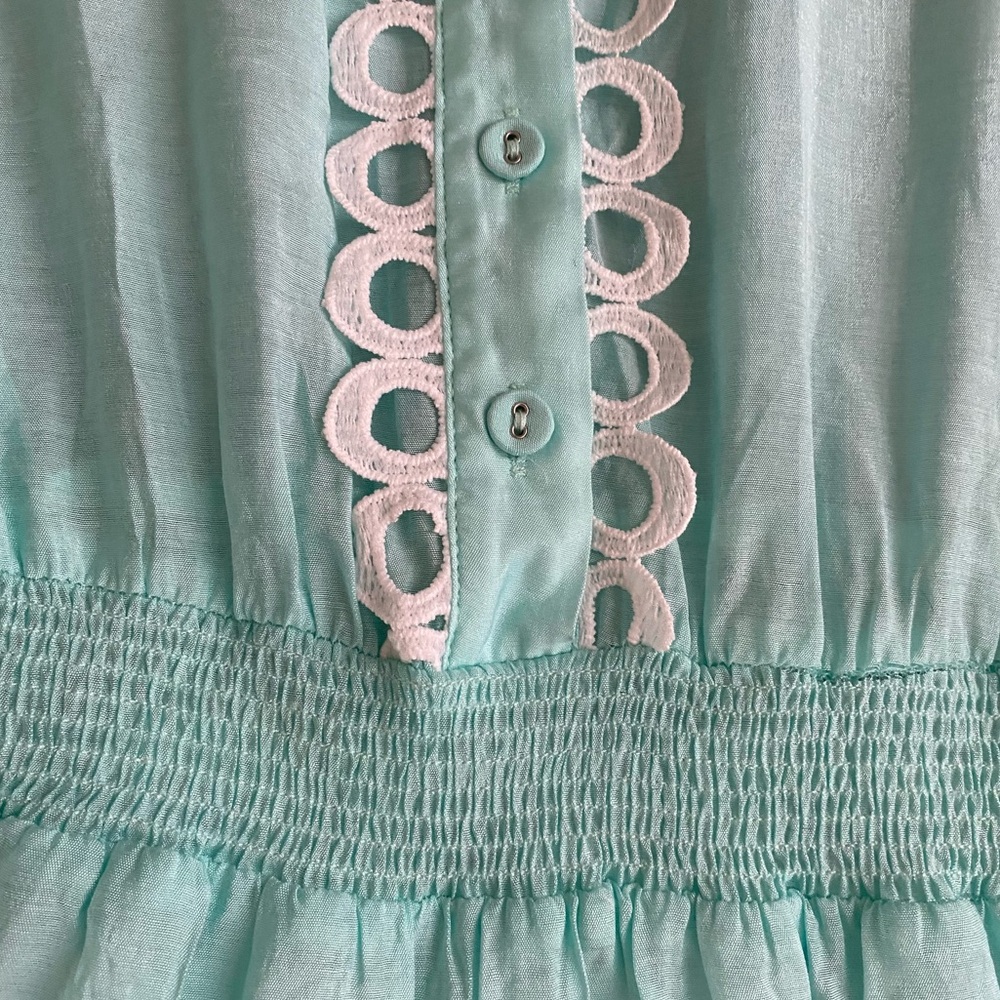 Tuckernuck Mint Green Lace-Trim Mini Dress - Picture 6 of 11